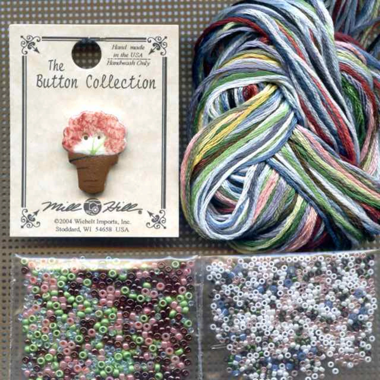 Tea Room Cross Stitch Kit Mill Hill 2013 Buttons & Beads Spring 6 Tea Room Cross Stitch Kit Mill Hill 2013 Buttons & Beads Spring - Image 4