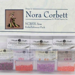 Ana Kit Cross Stitch Chart Fabric Beads Nora Corbett NC207 Mirabilia Designs -Mew Holidays Shop 2014 ana beads001 50754.1567720963