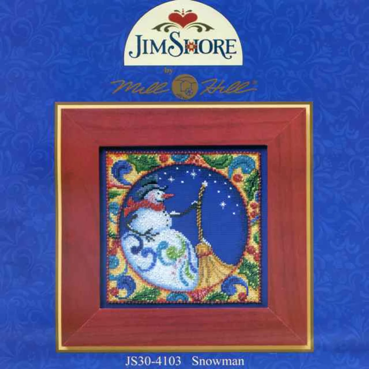 Snowman Bead Cross Stitch Kit Mill Hill 2014 Jim Shore Winter JS30-4103 4 Snowman Bead Cross Stitch Kit Mill Hill 2014 Jim Shore Winter JS30-4103 - Image 3