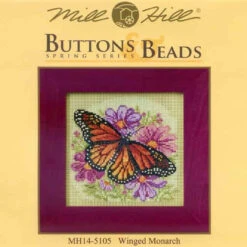 Winged Monarch Beaded Kit Mill Hill 2015 Buttons & Beads Spring MH145105 -Mew Holidays Shop 2015 winged monarch001 52916.1455056263