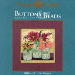 Cut Flowers Cross Stitch Kit Mill Hill 2016 Buttons & Beads Spring MH141611 -Mew Holidays Shop 2016 cut flowers001 60421.1455056682