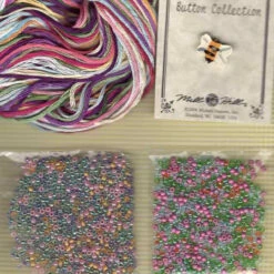 Cut Flowers Cross Stitch Kit Mill Hill 2016 Buttons & Beads Spring MH141611 -Mew Holidays Shop 2016 cut flowers002 37457.1455056682