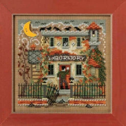 Haunted Laboratory Cross Stitch Kit Mill Hill 2016 Buttons & Beads Autumn -Mew Holidays Shop 2016 haunted laboratory004 60303.1679789499