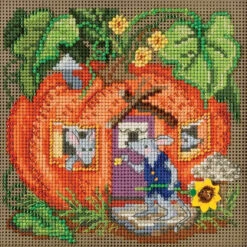 Mouse House Cross Stitch Kit Mill Hill 2016 Buttons & Beads Autumn