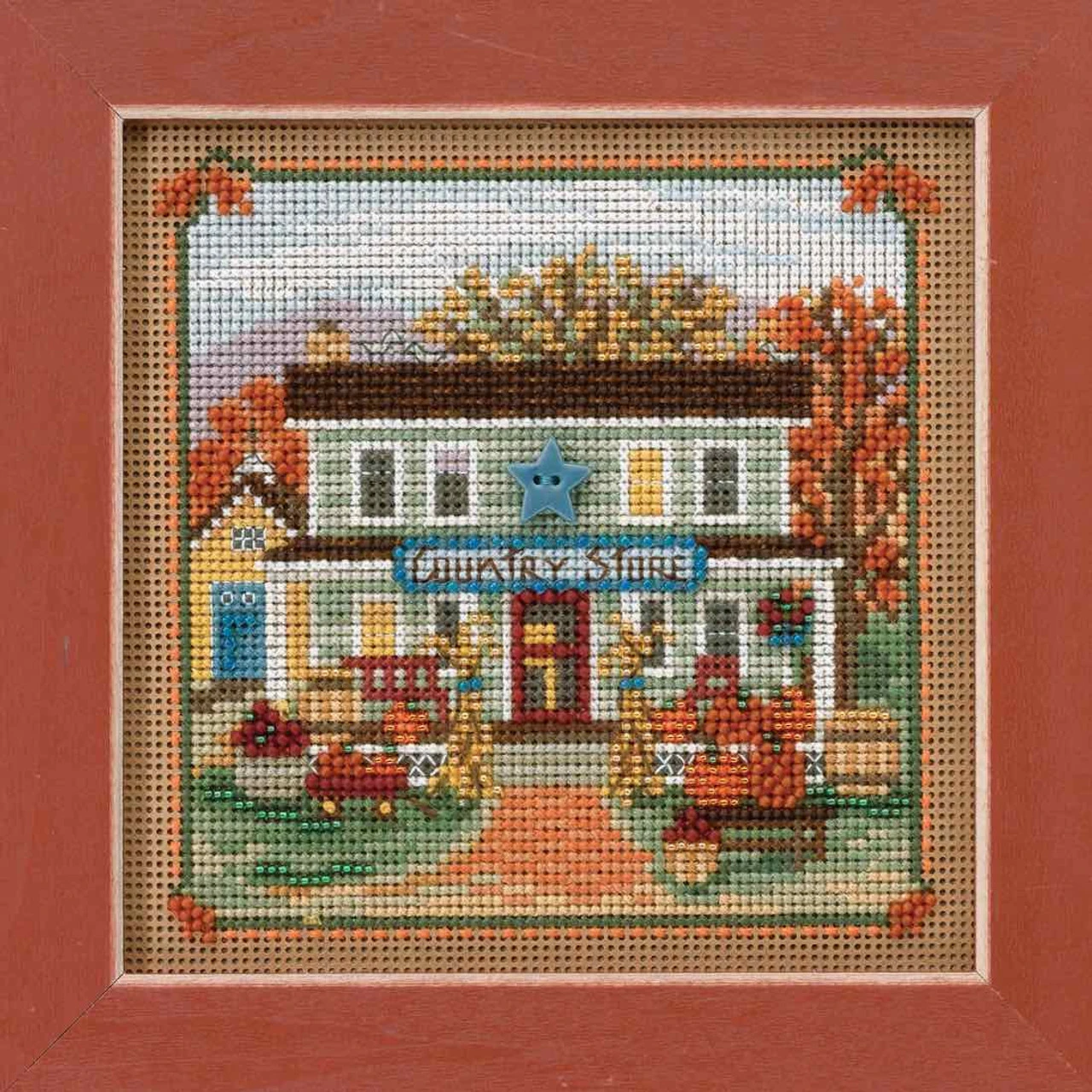 Country Store Cross Stitch Kit Mill Hill 2017 Buttons & Beads Autumn MH141722 4 Country Store Cross Stitch Kit Mill Hill 2017 Buttons & Beads Autumn MH141722 - Image 2