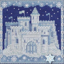 Ice Castle Cross Stitch Kit Mill Hill 2017 Buttons Beads Winter MH141736
