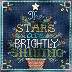 Brightly Shining Cross Stitch Kit Mill Hill 2018 Buttons Beads Winter MH141833