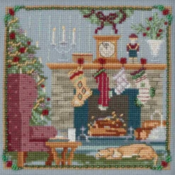 Stockings Were Hung Cross Stitch Kit Mill Hill 2018 A Visit From St Nick Quartet MH171831
