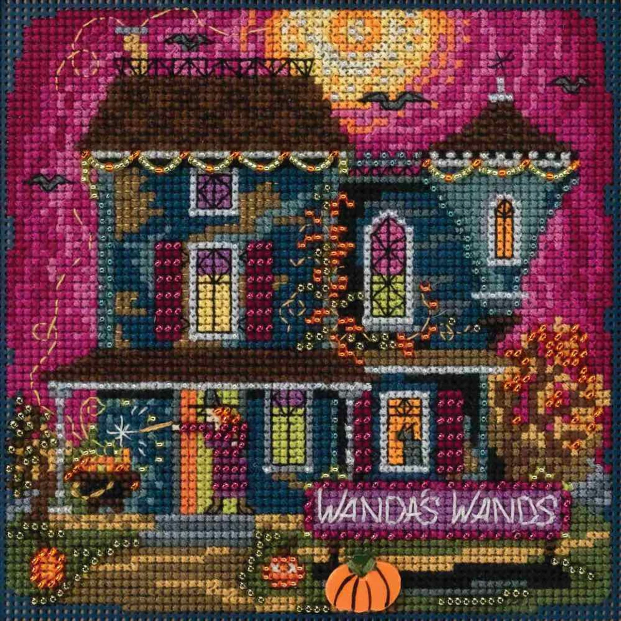 Wanda's Wands Cross Stitch Kit Mill Hill 2018 Buttons & Beads Autumn MH141822 3 Wanda's Wands Cross Stitch Kit Mill Hill 2018 Buttons & Beads Autumn MH141822