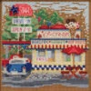 Drive-In Cross Stitch Kit Mill Hill 2019 Buttons & Beads Spring MH141911 -Mew Holidays Shop 2019 drive in005 77199.1679841151