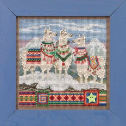 Fa La La Llamas Cross Stitch Kit Mill Hill 2019 Buttons Beads Winter MH141935 5 Fa La La Llamas Cross Stitch Kit Mill Hill 2019 Buttons Beads Winter MH141935 -Mew Holidays Shop 2019 falala llamas004 26530.1679841392