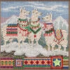 Fa La La Llamas Cross Stitch Kit Mill Hill 2019 Buttons Beads Winter MH141935 -Mew Holidays Shop 2019 falala llamas005 93178.1679841392