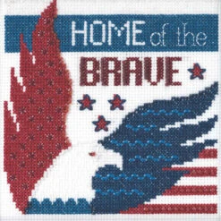 Home Of The Brave Beaded Cross Stitch Kit Mill Hill 2019 Patriotic Quartet MH171913