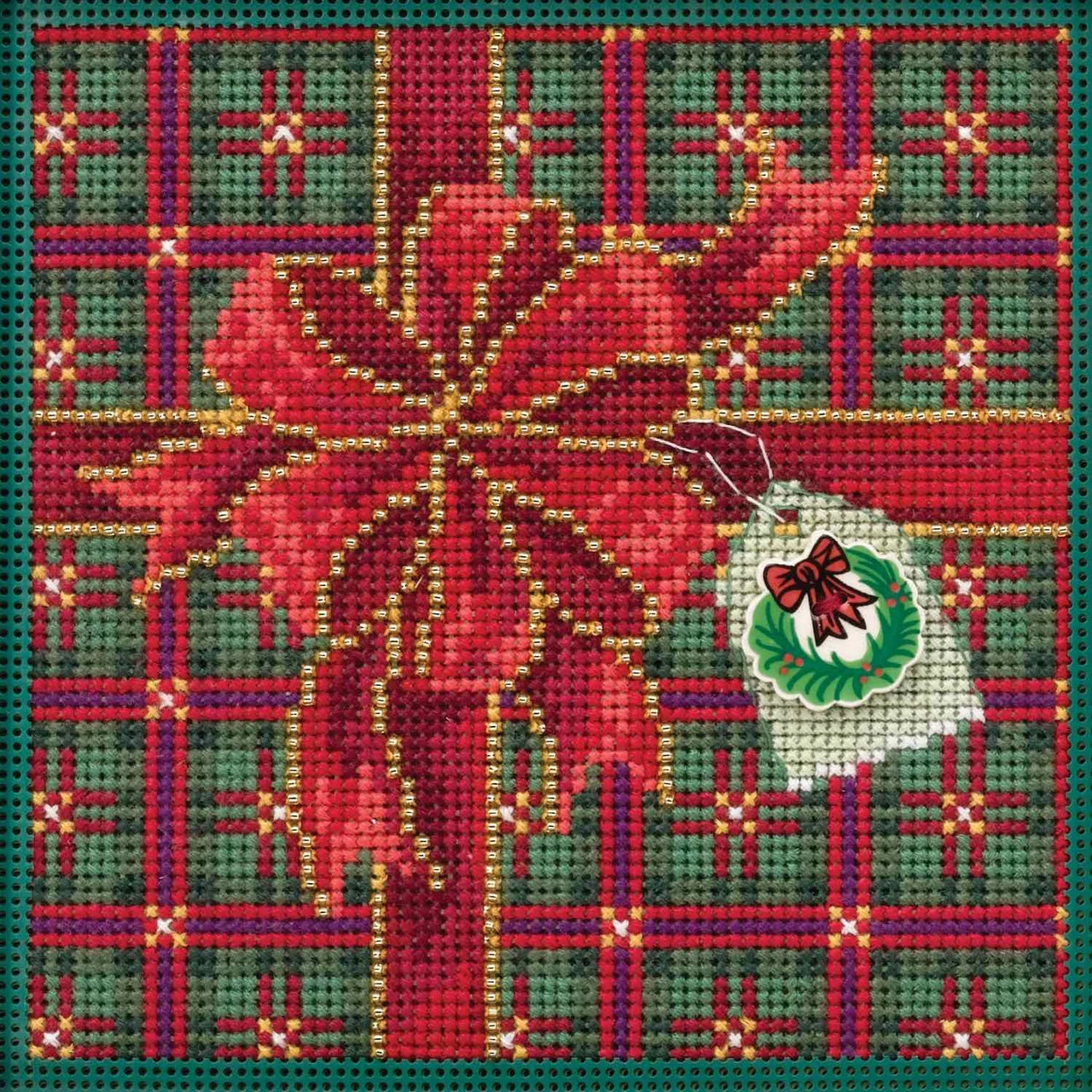 Season Of Giving Cross Stitch Kit Mill Hill 2019 Buttons Beads Winter MH141936 3 Season Of Giving Cross Stitch Kit Mill Hill 2019 Buttons Beads Winter MH141936