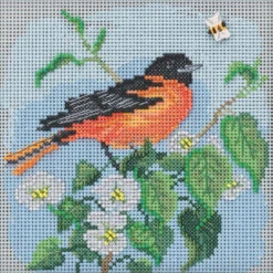 Baltimore Oriole Cross Stitch Kit Mill Hill 2020 Buttons & Beads Spring MH142012