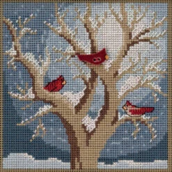 Frosty Morning Cross Stitch Kit Mill Hill 2020 Buttons Beads Winter MH142033