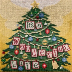 It's A Wonderful Life Cross Stitch Kit Mill Hill 2020 Buttons Beads Winter MH142035