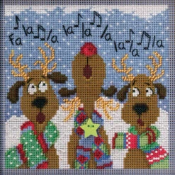 Reindeer Chorus Cross Stitch Kit Mill Hill 2020 Buttons Beads Winter MH142036