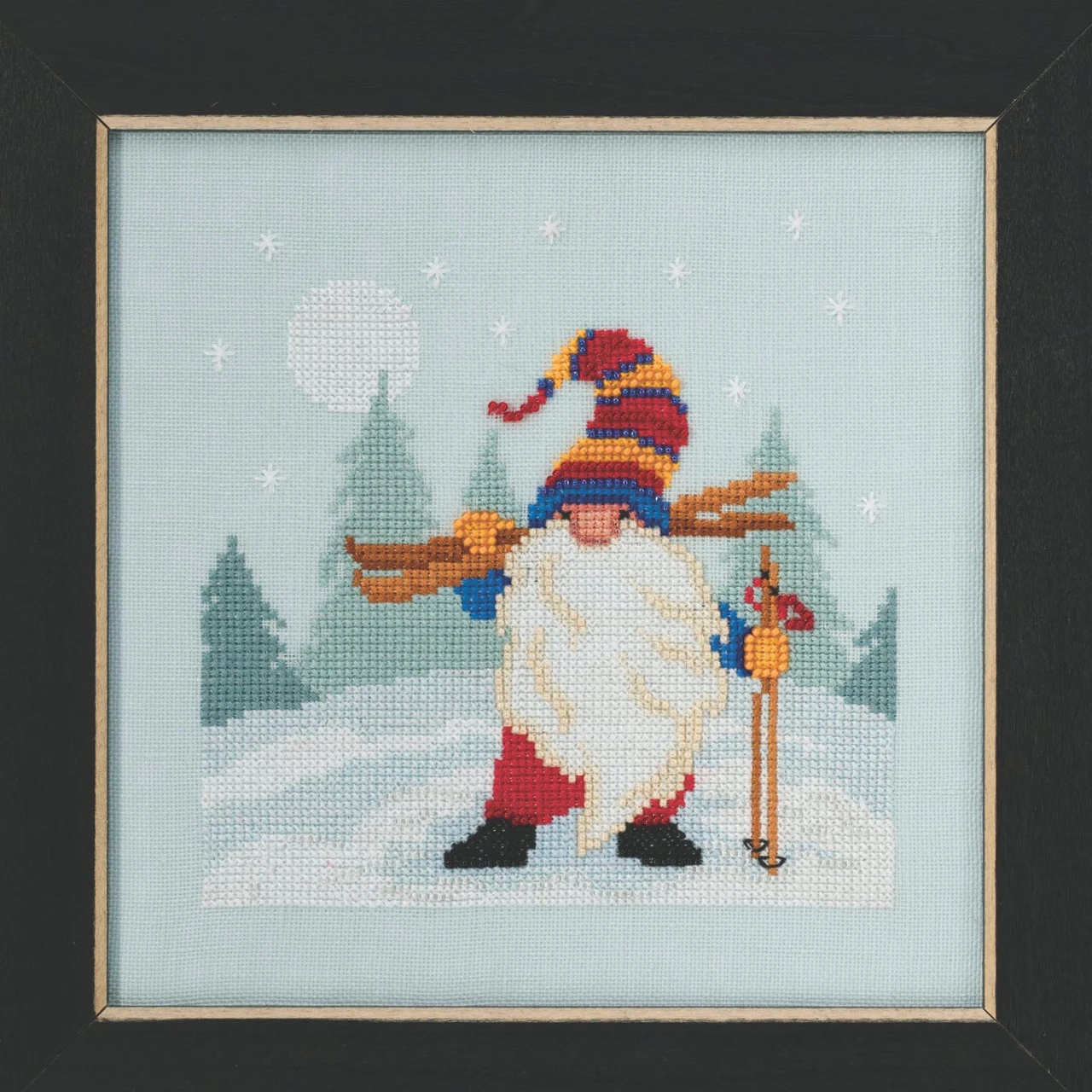 Skiing Gnome Cross Stitch Kit Mill Hill 2020 Gnome Quartet MH172011 4 Skiing Gnome Cross Stitch Kit Mill Hill 2020 Gnome Quartet MH172011 - Image 2