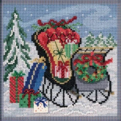 Special Delivery Cross Stitch Kit Mill Hill 2020 Buttons Beads Winter MH142034