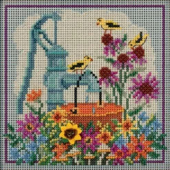 Water Pump Cross Stitch Kit Mill Hill 2020 Buttons & Beads Autumn MH142021