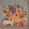 Floral Pumpkin Cross Stitch Kit Mill Hill 2021 Buttons & Beads Autumn MH142125