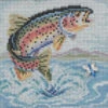 Rainbow Trout Cross Stitch Kit Mill Hill 2021 Buttons & Beads Spring MH142114 -Mew Holidays Shop 2021 rainbow trout005 61364.1609902872