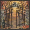 Spooky Gate Cross Stitch Kit Mill Hill 2021 Buttons & Beads Autumn MH142123