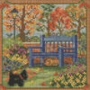 Autumn Bench Cross Stitch Kit Mill Hill 2022 Buttons & Beads Autumn MH142223
