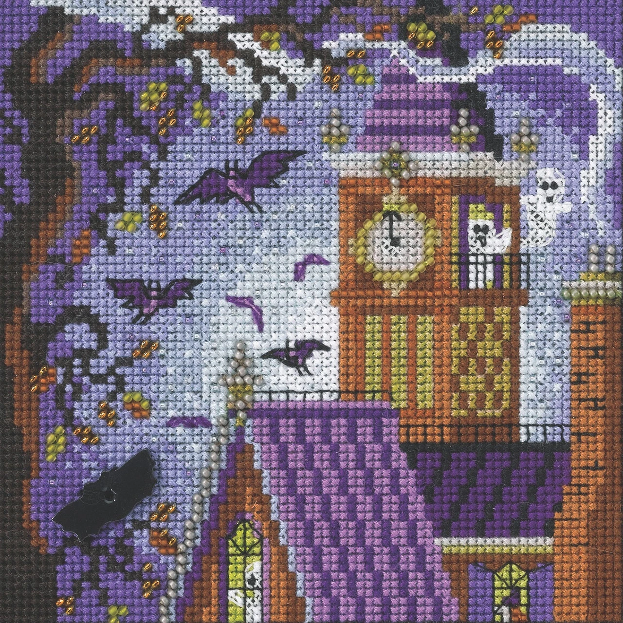 Haunted Tower Cross Stitch Kit Mill Hill 2022 Buttons & Beads Autumn MH142226 3 Haunted Tower Cross Stitch Kit Mill Hill 2022 Buttons & Beads Autumn MH142226