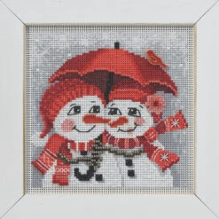 Snow In Love Cross Stitch Kit Mill Hill 2022 Buttons Beads Winter MH142235 -Mew Holidays Shop 2022 snow in love004 38730.1654050688