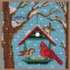 Bird Feeder Cross Stitch Kit Mill Hill 2023 Buttons Beads Winter MH142332 -Mew Holidays Shop 2023 bird feeder005 83475.1686867730
