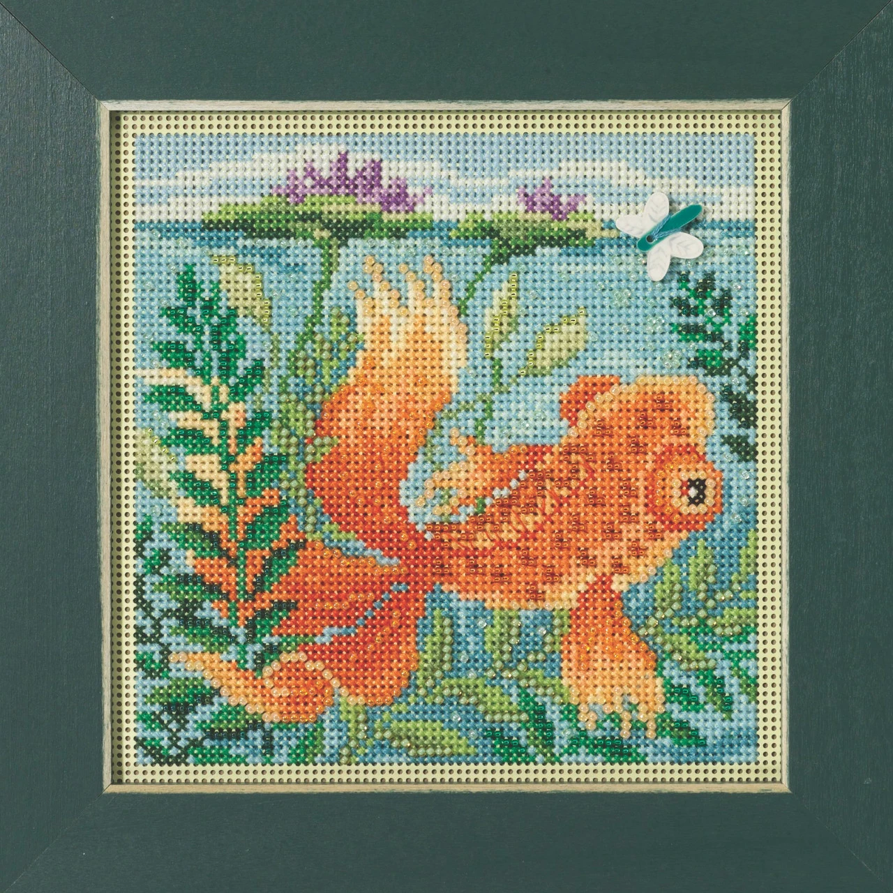 Koi Pond Cross Stitch Kit Mill Hill 2023 Buttons Beads Spring MH142311 4 Koi Pond Cross Stitch Kit Mill Hill 2023 Buttons Beads Spring MH142311 - Image 2