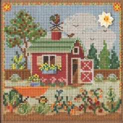 Potting Shed Cross Stitch Kit Mill Hill 2023 Buttons Beads Spring MH142313