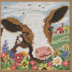 Spotted Cow Cross Stitch Kit Mill Hill 2023 Buttons & Beads Autumn MH142321