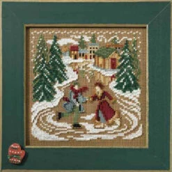 Skating Pond Cross Stitch Kit Mill Hill 2007 Buttons & Beads Winter 7 Skating Pond Cross Stitch Kit Mill Hill 2007 Buttons & Beads Winter -Mew Holidays Shop 21602 13166.1679788902