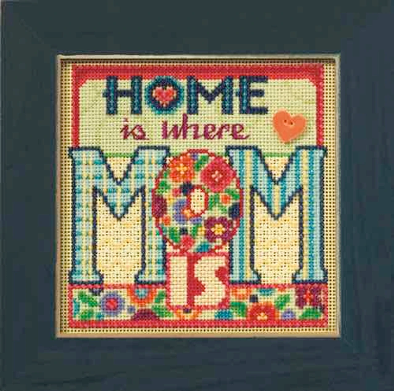 Mom Beaded Cross Stitch Kit Mill Hill 2015 Buttons & Beads Spring MH145101 4 Mom Beaded Cross Stitch Kit Mill Hill 2015 Buttons & Beads Spring MH145101 - Image 2