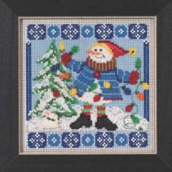 Mr Jack Frost Cross Stitch Kit Mill Hill 2015 Buttons & Beads Winter MH145303 -Mew Holidays Shop 24270 61620.1679789266