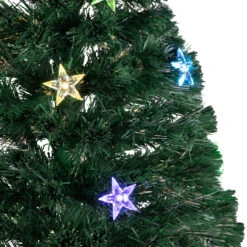 3' Pre-Lit Fiber Optic Artificial Christmas Tree With Stars -Mew Holidays Shop 327 70989.1683049596