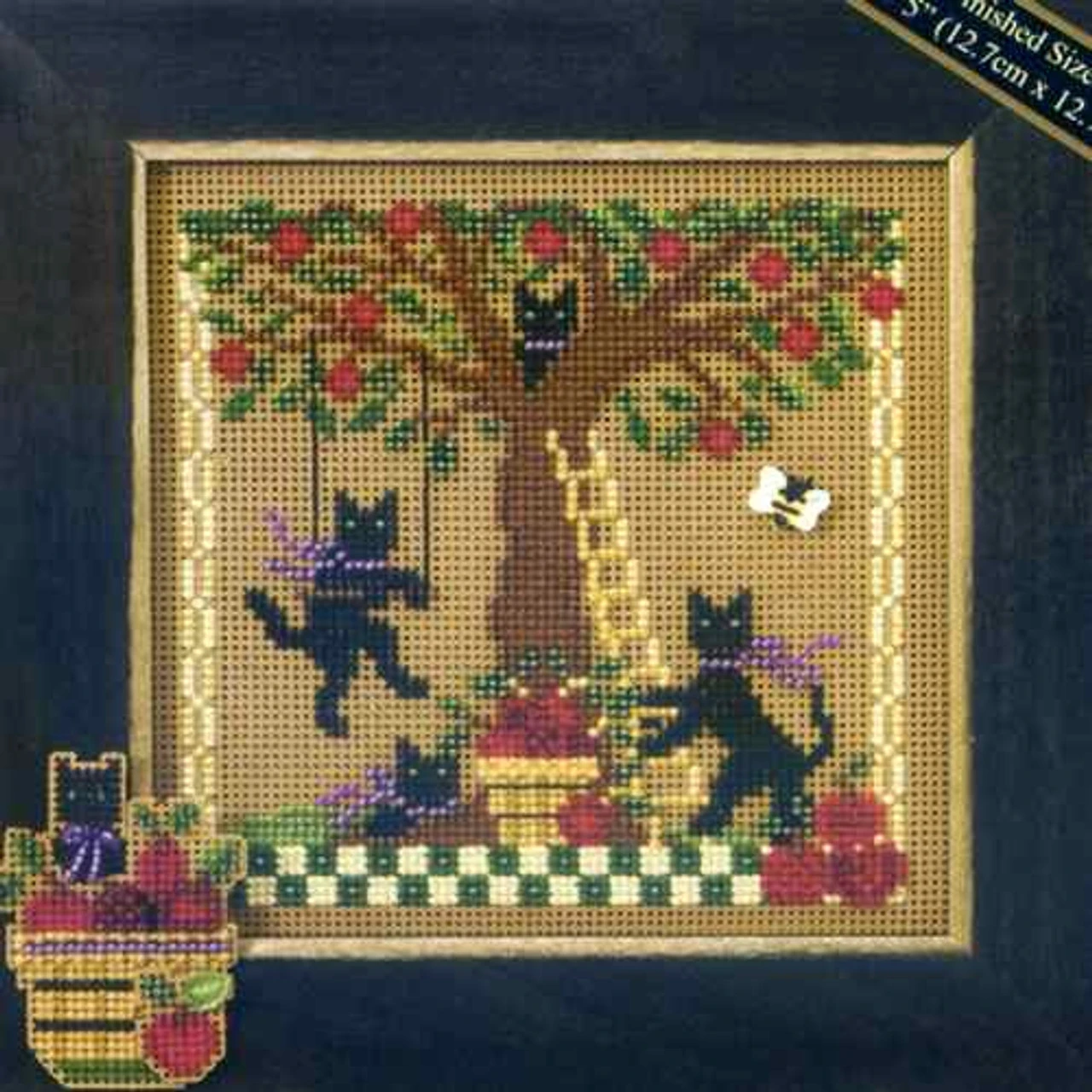 Apple Adventure Cross Stitch Kit Mill Hill 2007 Buttons & Beads 4 Apple Adventure Cross Stitch Kit Mill Hill 2007 Buttons & Beads - Image 2