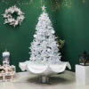 6' Lighted Musical Snowing Artificial Tinsel Christmas Tree, White LED Lights -Mew Holidays Shop 40110u170 fss 79441.1680014057