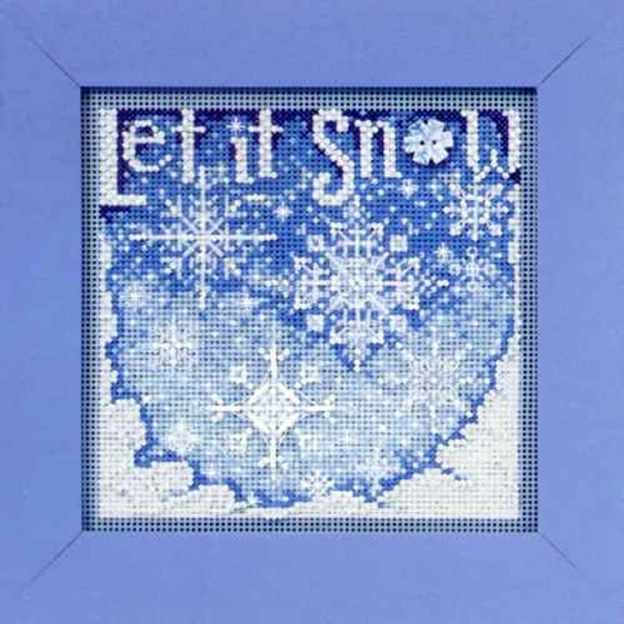 Snowfall Cross Stitch Kit Mill Hill 2010 Buttons & Beads Winter 4 Snowfall Cross Stitch Kit Mill Hill 2010 Buttons & Beads Winter - Image 2