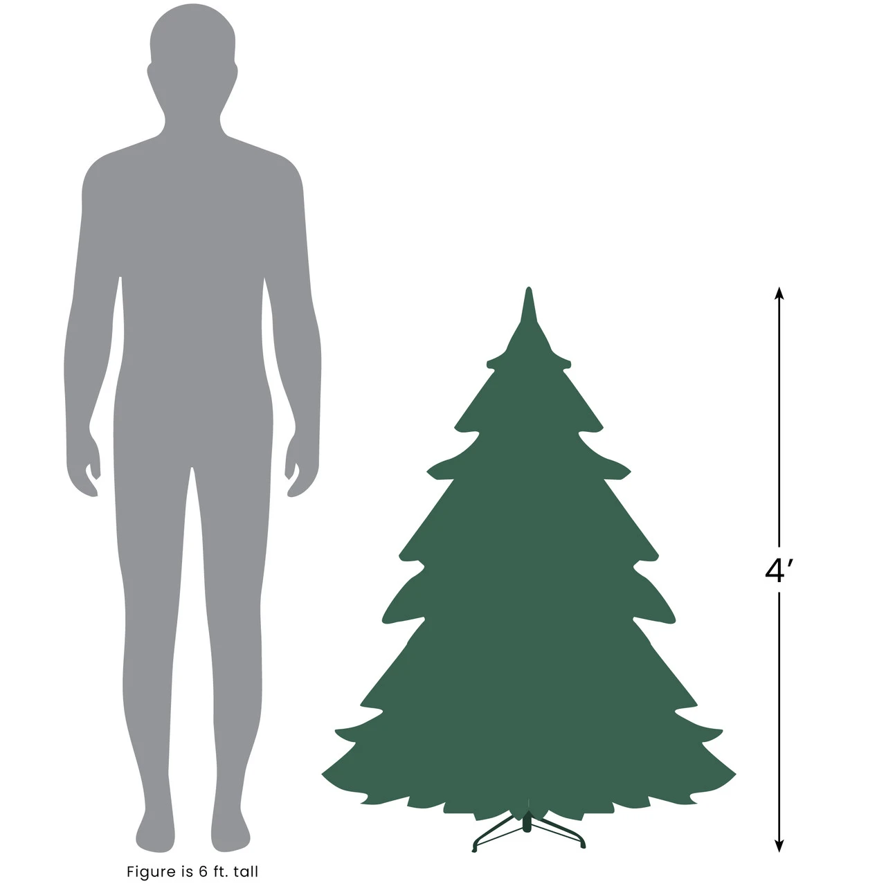 4' Pre-Lit Color Changing Fiber Optic Artificial Christmas Tree 6 4' Pre-Lit Color Changing Fiber Optic Artificial Christmas Tree - Image 4