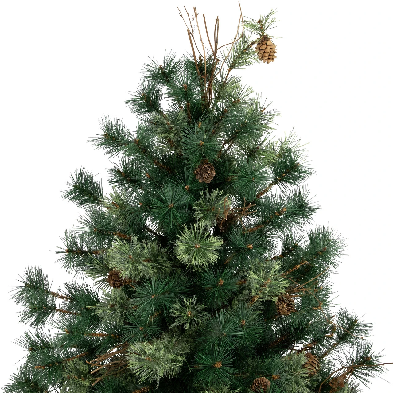 4' Country Mixed Pine Artificial Christmas Wall Or Door Tree - Unlit 5 4' Country Mixed Pine Artificial Christmas Wall Or Door Tree - Unlit - Image 3