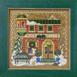 Book Seller Cross Stitch Kit Mill Hill 2012 Buttons & Beads Winter -Mew Holidays Shop 4887 63048.1679769265
