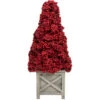 24" Red Berry Cone Potted Christmas Topiary -Mew Holidays Shop allstate zbp076 re 1 54796.1667517699