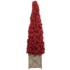 50" Red Berry Cone Potted Christmas Topiary -Mew Holidays Shop allstate zbp078 re 1new 00463.1667643792