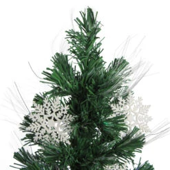 3' Pre-Lit Fiber Optic Artificial Christmas Tree With White Snowflakes - Multi-Color Lights -Mew Holidays Shop dak gd51090 2 88038.1667662794