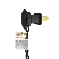 50 White LED Mini Christmas Lights - 16.25 Ft Black Wire -Mew Holidays Shop denniseast blackplug 29827.1667578412