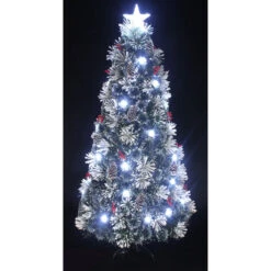 6' Pre-Lit Slim Cones And Berries Artificial Christmas Tree - LED Lights 5 6' Pre-Lit Slim Cones And Berries Artificial Christmas Tree - LED Lights -Mew Holidays Shop dhine 37495 f6 2 48155.1667678782